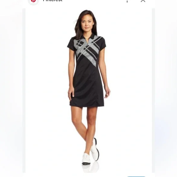 Adidas Golf Women Argyle tennis mini dress sporty - Picture 1 of 9
